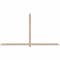 Ekena Millwork Eugene Smooth Timber Gable Bracket, Douglas Fir, 108"W x 58"H x 3 1/2"D x 3 1/2"F, 13/12 Pitch GBW108X58X0404EUG00SDF - alternate 1